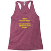 i went outside once Racerback Tank