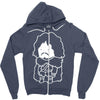 snow man Zipper Hoodie