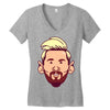 messi Women's V-Neck T-Shirt