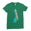 book dinosaurs Ladies Fitted T-Shirt