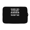 missed shots Laptop sleeve