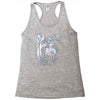 round neck dog wolf Racerback Tank