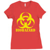 biohazard emo gamer cool rock music Ladies Fitted T-Shirt