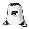 dad bear Drawstring Bags