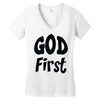 god first Women's V-Neck T-Shirt