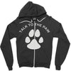 paw pun for pet lovers Zipper Hoodie