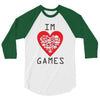 IM LOVE GAMES 3/4 Sleeve Shirt