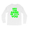 gym gains fitness slogan Long Sleeve Shirts