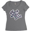 rock n roll girl Women's Triblend Scoop T-shirt