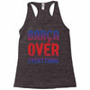 barca over everything!! Racerback Tank