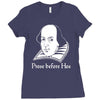 prose before hos  funny william shakespeare joke comedy rude Ladies Fitted T-Shirt