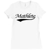 mathlete t shirt funny math humor geek nerd school athlete Ladies Fitted T-Shirt