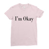 i'm okay Ladies Fitted T-Shirt
