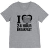 24 hour breakfast V-Neck Tee