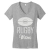 rugby mom Women's V-Neck T-Shirt