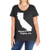 Whale's Vagina CA Ladies Curvy T-Shirt