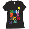 puzzled Ladies Fitted T-Shirt