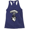 heart and nuclear explosion Racerback Tank