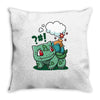 bombasaur Throw Pillow