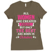 All Women Are Created Equal But Only The Best Are Born In October Ladies Fitted T-Shirt
