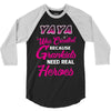 Yaya Was Created Because Need Real Heroes 3/4 Sleeve Shirt
