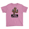 groot grow strong galaxy gym fitness mashup Youth Tee