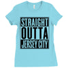 straight outta jersey city Ladies Fitted T-Shirt