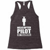helicopter pilot in training Racerback Tank