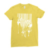 banksy street art zebra bar code Ladies Fitted T-Shirt