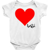 Besties Heart Family Matching Baby Bodysuit