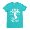 Best Friend Great Dane Ladies Fitted T-Shirt