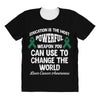 education is the most pwerful weapon you can use to change the world l All Over Women's T-shirt