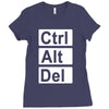 control alt delete Ladies Fitted T-Shirt