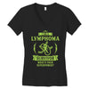 I am a Lymphoma Cancer Survivor - What's Your Superpower? Women's V-Neck T-Shirt