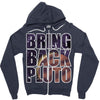bring back pluto Zipper Hoodie