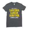 This is What a Sarcoma Cancer Survivor Looks Like Ladies Fitted T-Shirt
