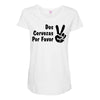 dos cervezas por favor Maternity Scoop Neck T-shirt
