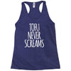 tofu never screams Racerback Tank