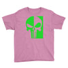 mad engine marvel brand punisher scar glow in the dark Youth Tee
