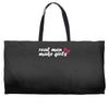 real men make girls Weekender Totes