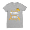 i'm not a widow i'm a wife to a husband with wings Ladies Fitted T-Shirt