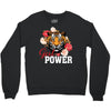Girl Power White Write Crewneck Sweatshirt