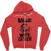 Back Of I Have A Crazy Wife And I am not Afraid To Use Her Zipper Hoodie