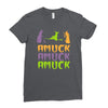 amuck, amuck, amuck! Ladies Fitted T-Shirt