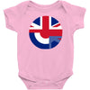 mod union jack, ideal gift, birthday present Baby Onesie