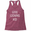 good looking kid Racerback Tank