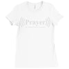 prayer the original wireless connection Ladies Fitted T-Shirt