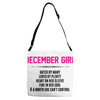 December Girl Hated By Many Adjustable Strap Totes