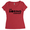 the boring company black logo Women's Triblend Scoop T-shirt