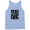 photographer camera photography modern text photos scrapbook geek t sh Tank Top